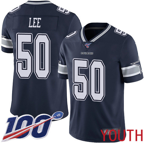 Youth Dallas Cowboys Limited Navy Blue Sean Lee Home #50 100th Season Vapor Untouchable NFL Jersey->women nfl jersey->Women Jersey